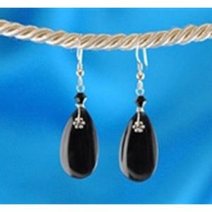 Teardrops - Silver Black