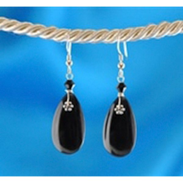 Teardrops - Silver Black