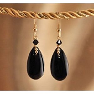 Teardrops - Gold Black